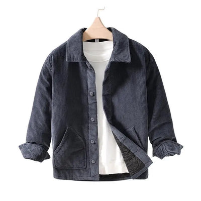Quilted Corduroy Shirt Jacket