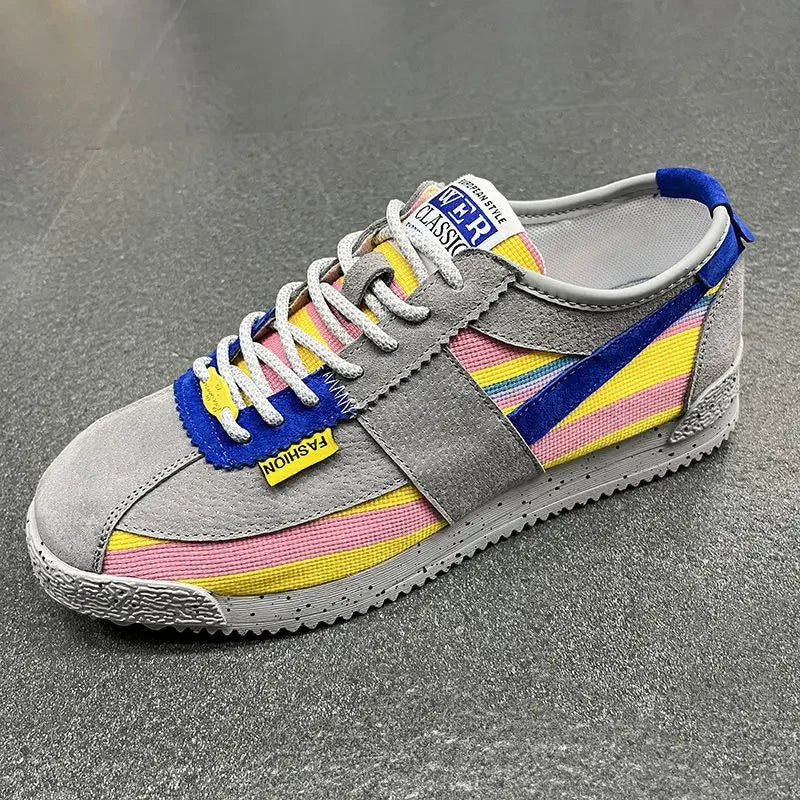 Retro Patchwork Color Sneakers