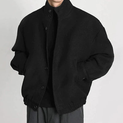 Minimalist Stand Collar Jacket