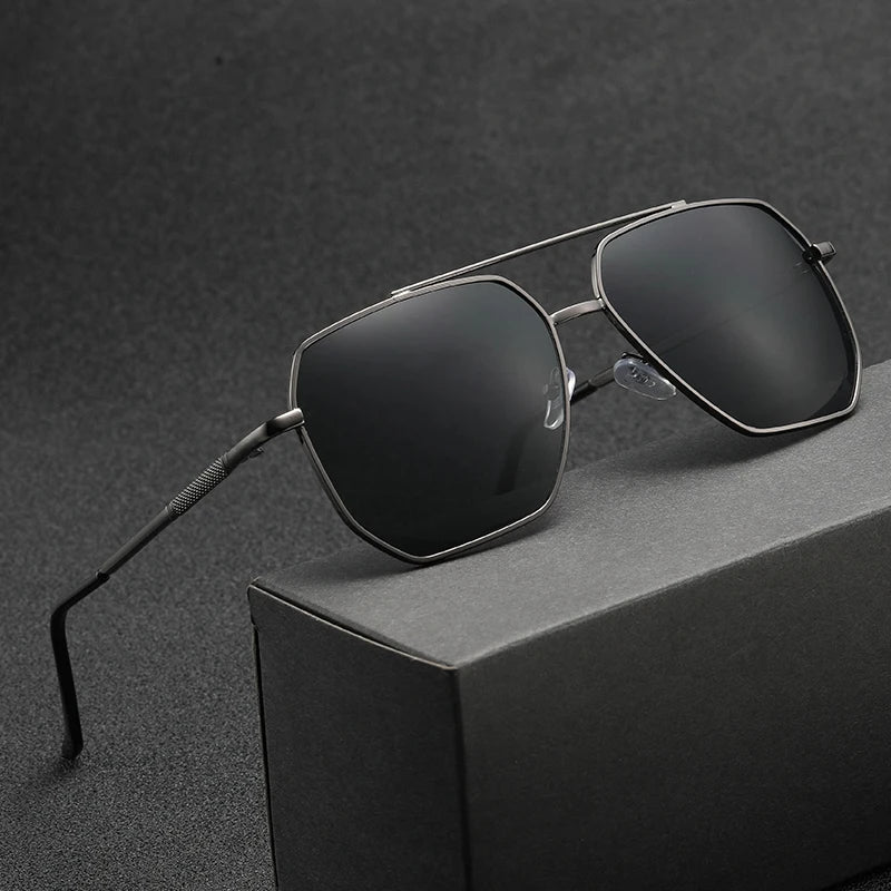 Luxe Pilot Square Sunglasses