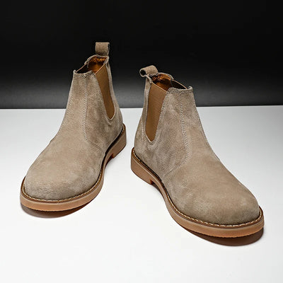 Minimalist Suede Chelsea Boots