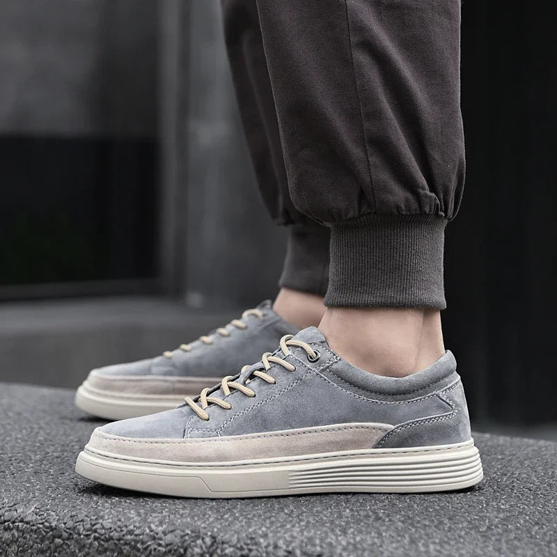 Classic Lace-Up Suede Sneakers
