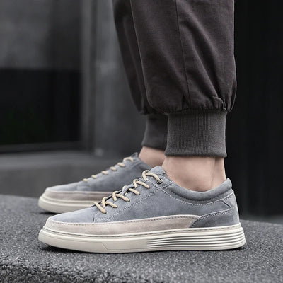 Classic Lace-Up Suede Sneakers