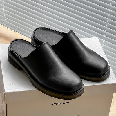 Urban Slip-On Leather Mules
