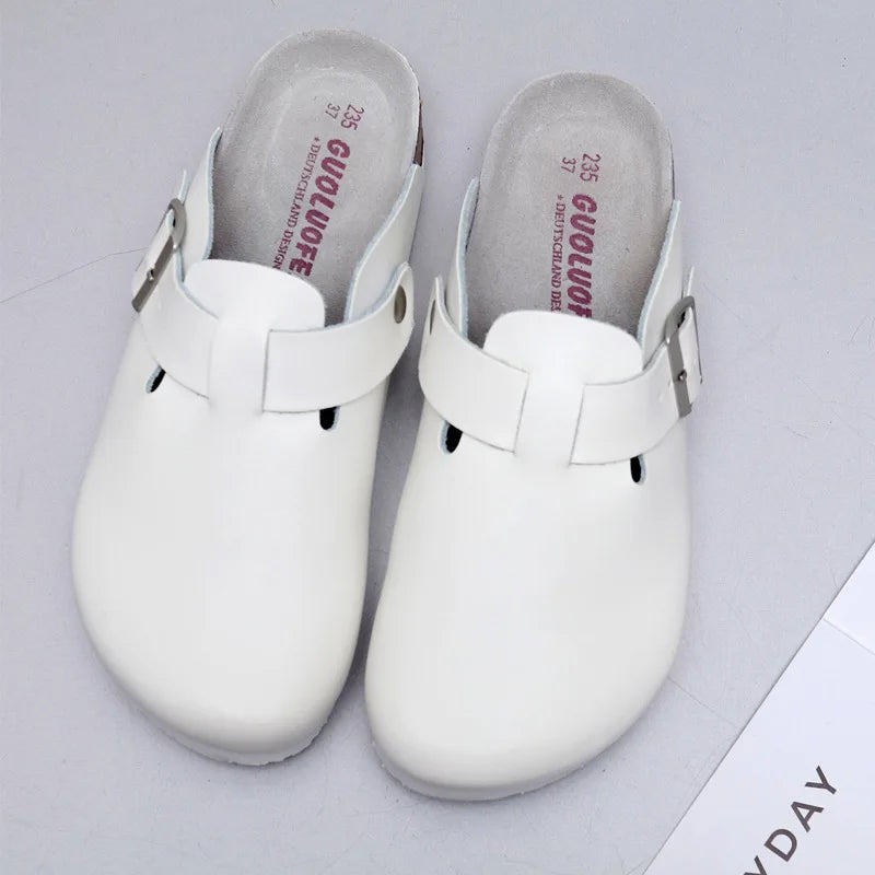 Minimalist Buckle Slide Clogs