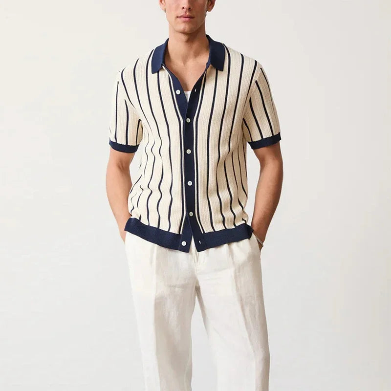 Classic Cream Knit Polo