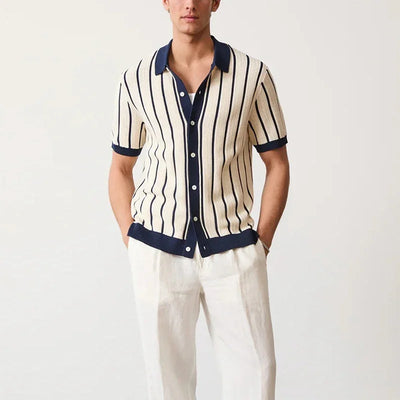 Classic Cream Knit Polo