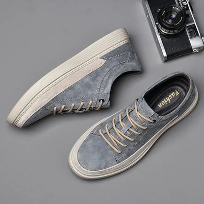 Classic Lace-Up Suede Sneakers