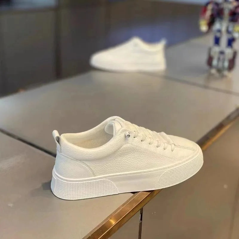 Classic Faux Leather Court Shoes