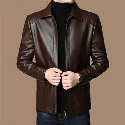 Urban Faux Leather Zip Jacket