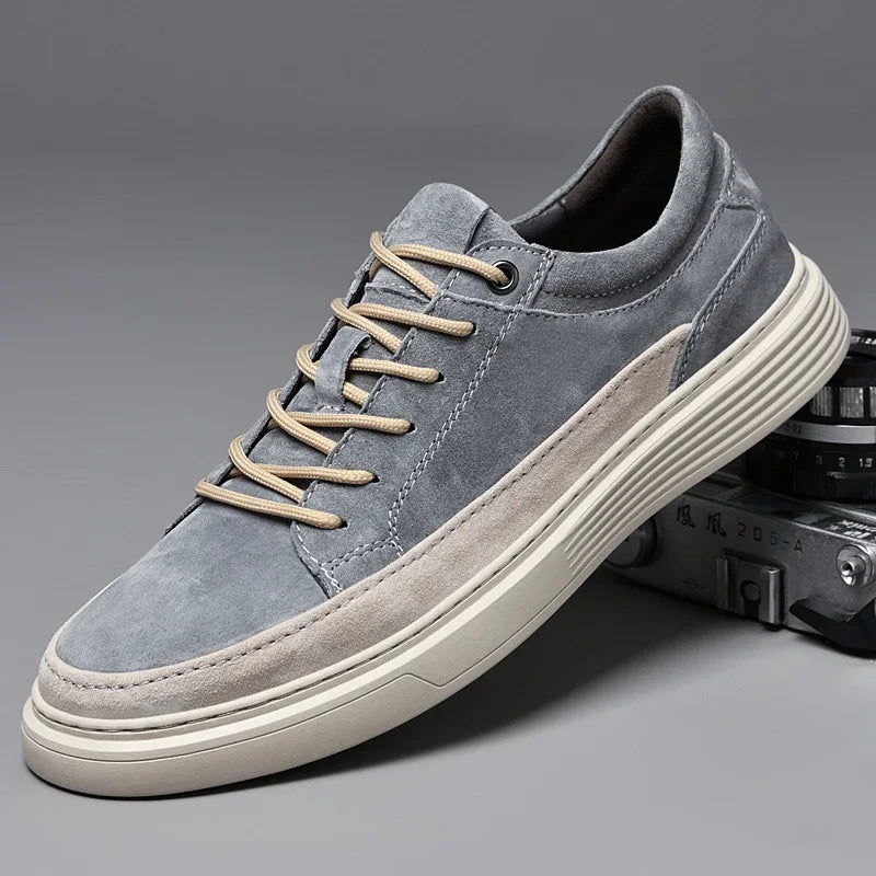 Classic Lace-Up Suede Sneakers