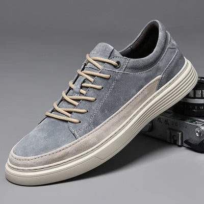 Classic Lace-Up Suede Sneakers