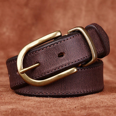 Classic Leather Buckle Belt