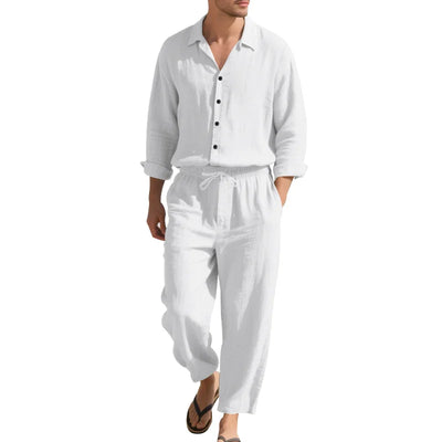 Relaxed Button-Up Beach Set