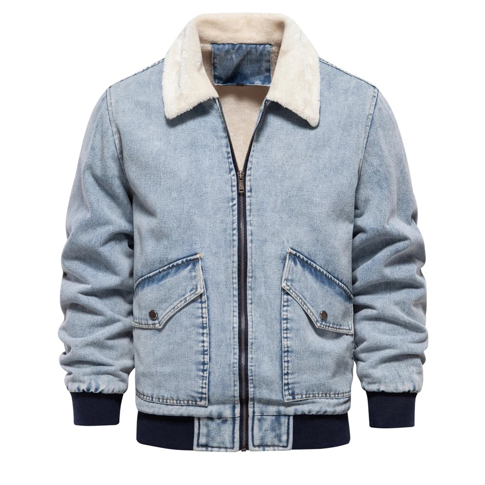 Classic Lined Denim Bomber