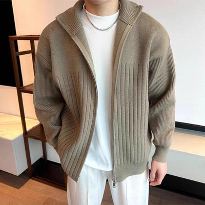 Modern Rib Zip Sweater