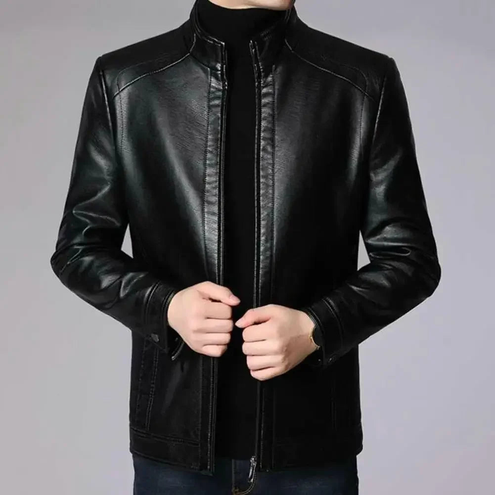 Urban Faux Leather Zip Jacket
