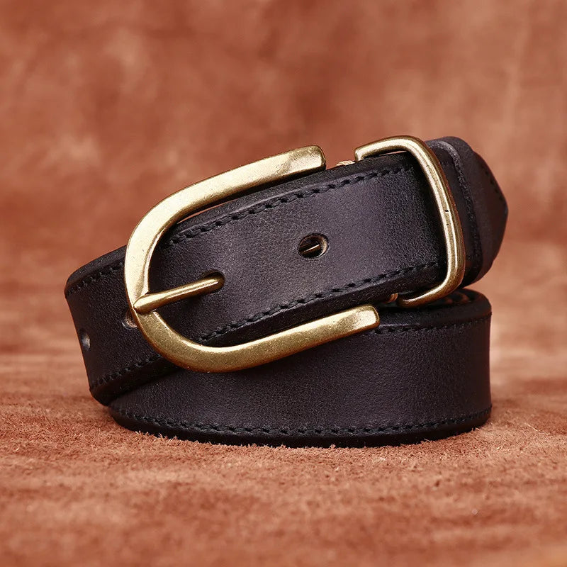 Classic Leather Buckle Belt