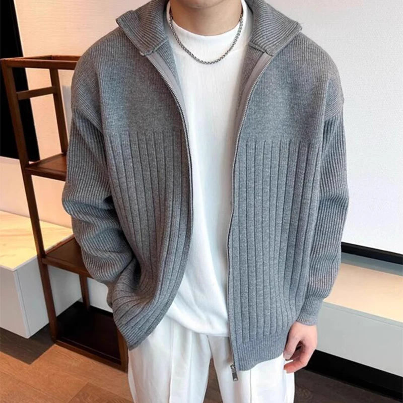 Modern Rib Zip Sweater