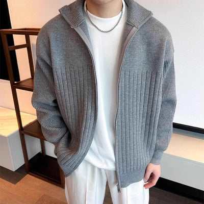 Modern Rib Zip Sweater