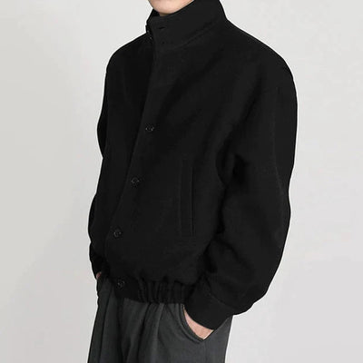 Minimalist Stand Collar Jacket