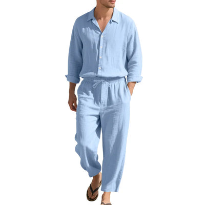 Relaxed Button-Up Beach Set