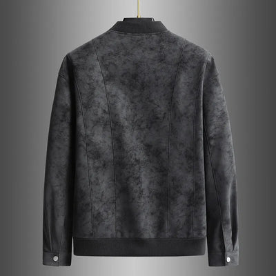 Oversized PU Leather Zip Jacket