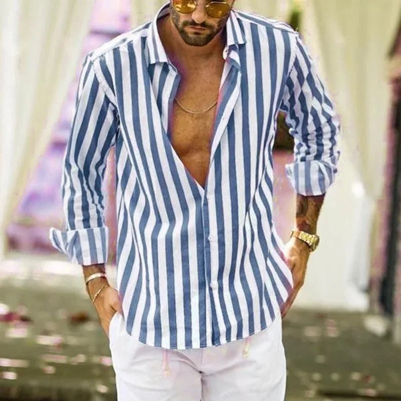 Riviera Striped Linen Shirt
