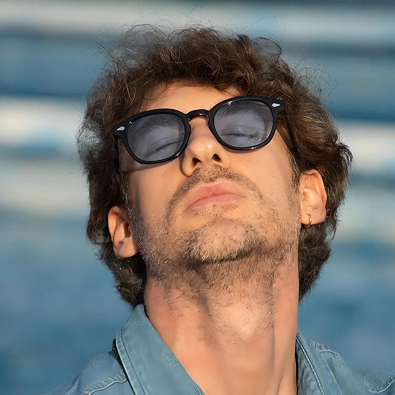 Retro Frame Round Sunglasses