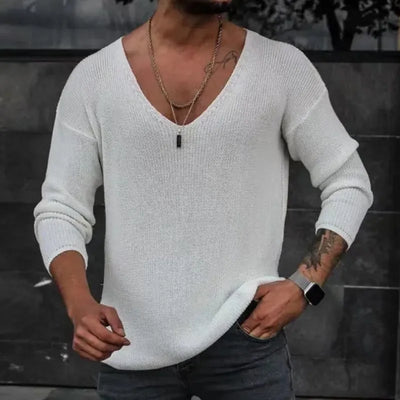 Relaxed V-Neck Pullover