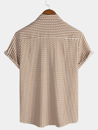 Retro Micro Print Shirt