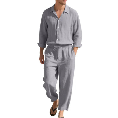 Relaxed Button-Up Beach Set