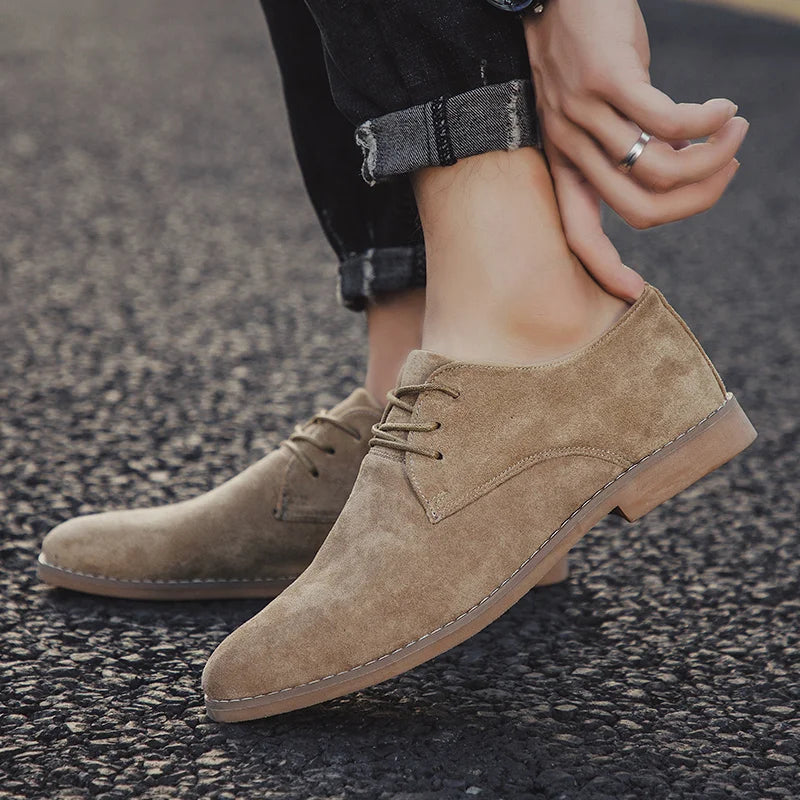 Classic Suede Derby Shoes