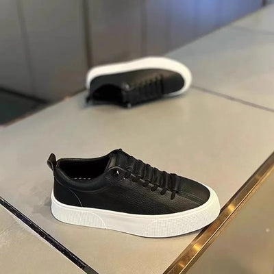 Classic Faux Leather Court Shoes