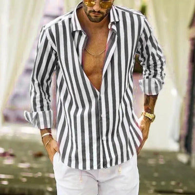 Riviera Striped Linen Shirt