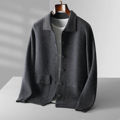 Wool Button-Up Cardigan
