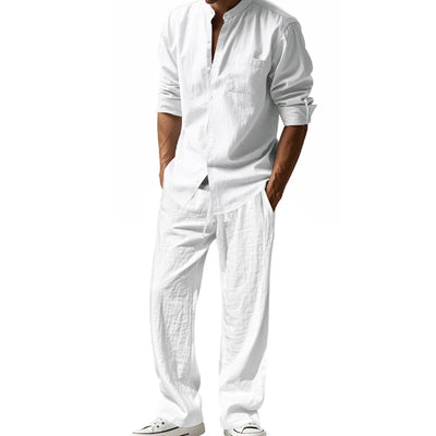 Button-Up Collar Lounge Set