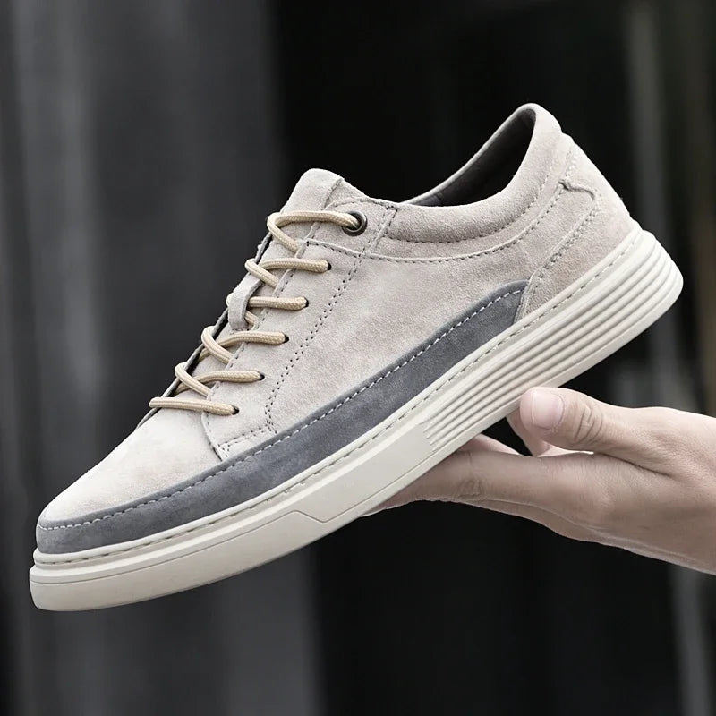 Classic Lace-Up Suede Sneakers