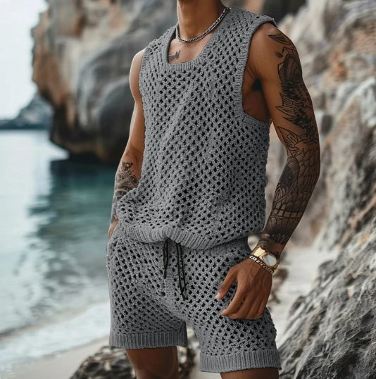 Mesh Texture Beach Set