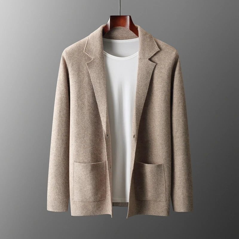 Soft Wool Knit Blazer