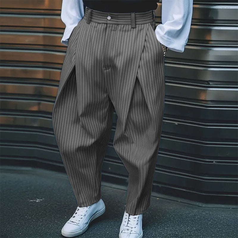 Bold Stripe Wide Trousers