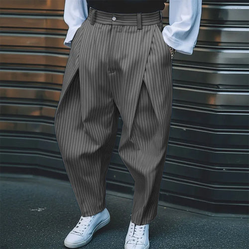 Bold Stripe Wide Trousers