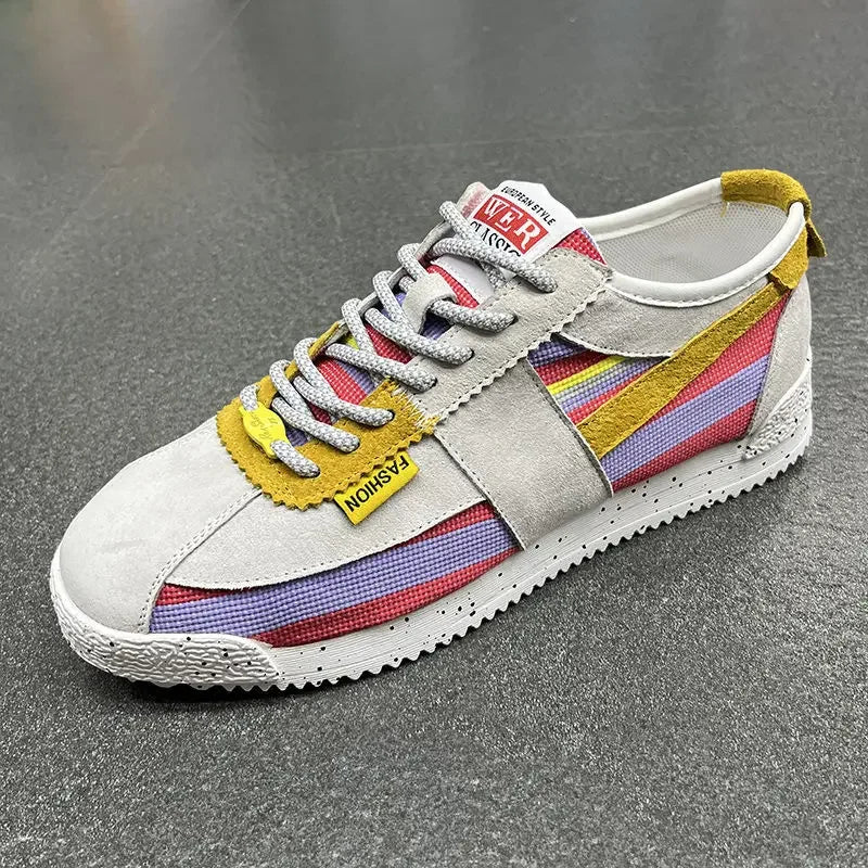 Retro Patchwork Color Sneakers