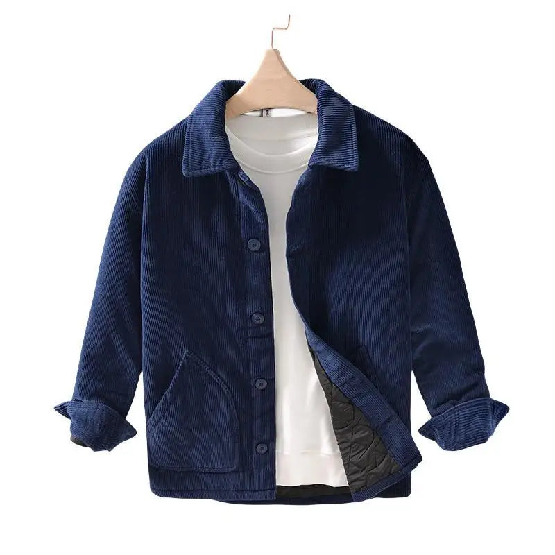 Quilted Corduroy Shirt Jacket