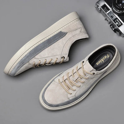 Classic Lace-Up Suede Sneakers