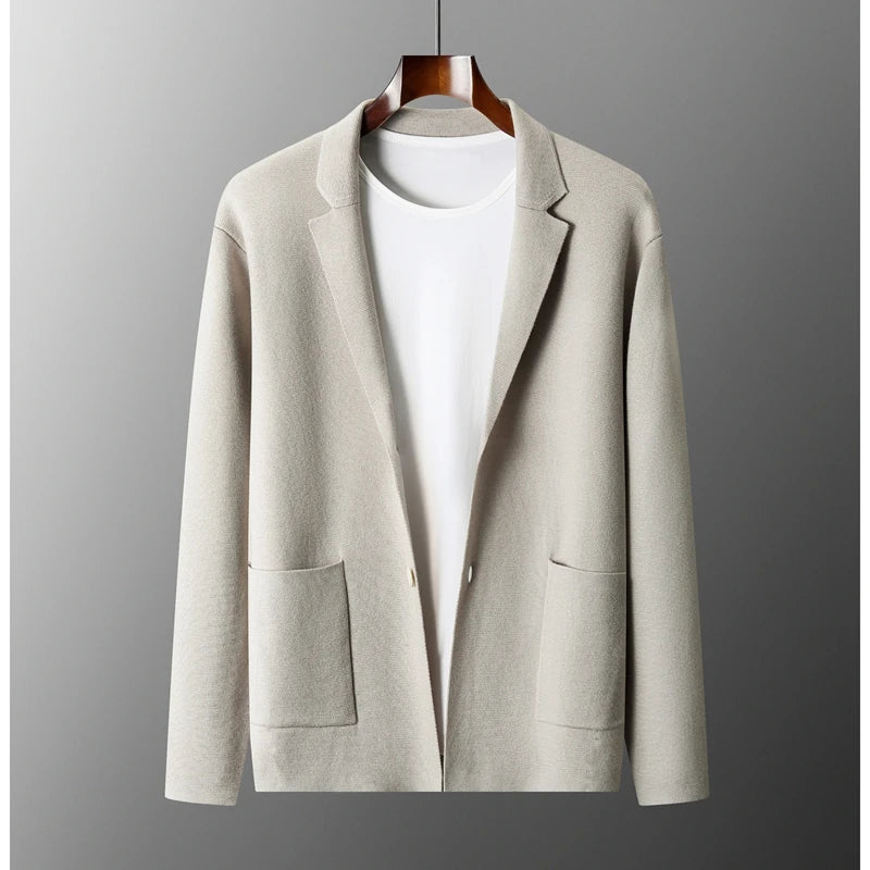Soft Wool Knit Blazer