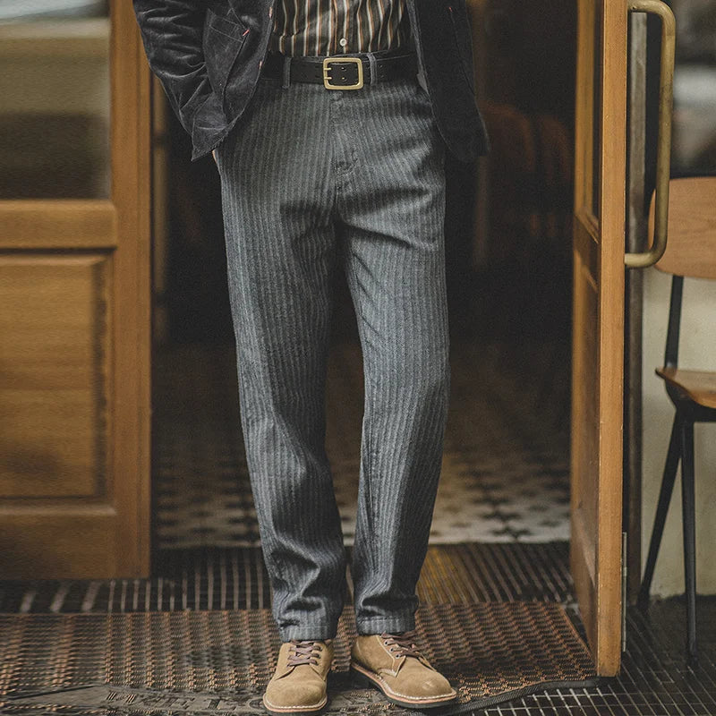 Vintage Tailored Cotton Pants
