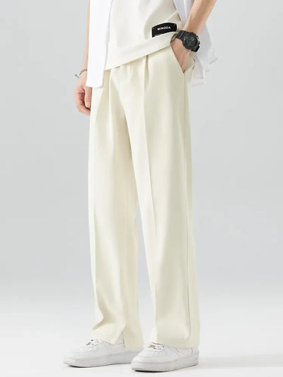 Minimalist Loose Fit Slit Pants