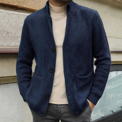 Minimalist Knit Button Cardigan