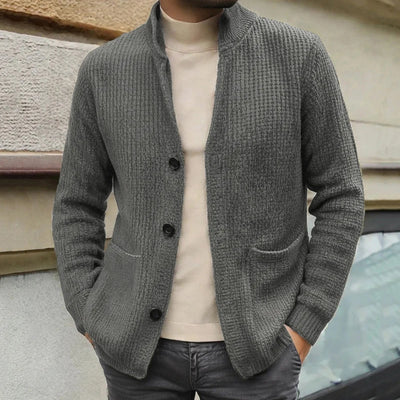 Minimalist Knit Button Cardigan
